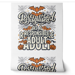 Papier Peint Déguisé en vecteur Halloween d'adulte responsable