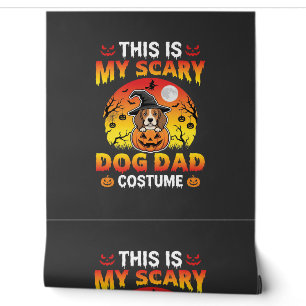 Papier Peint Déguisement drôle de papa chien sorcière Beagle Ha