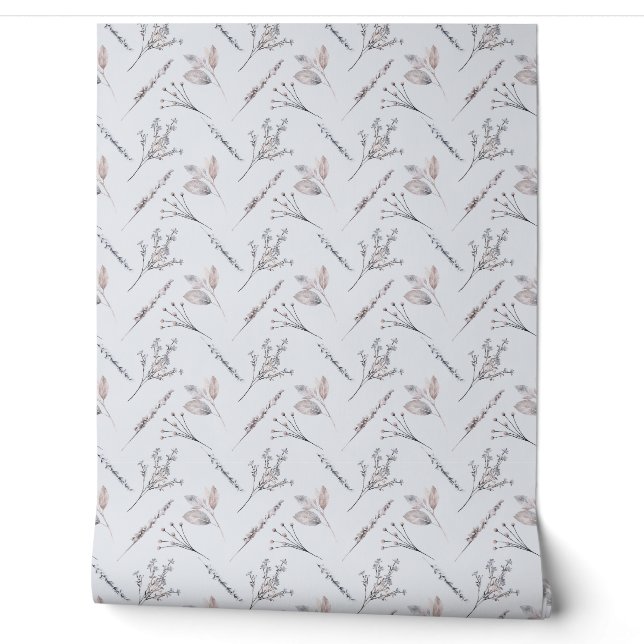 Papier Peint Délicat floral (Déroulement)