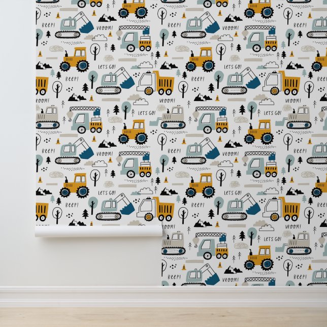 Papier Peint Déplaçons le Motif de véhicule (Application)