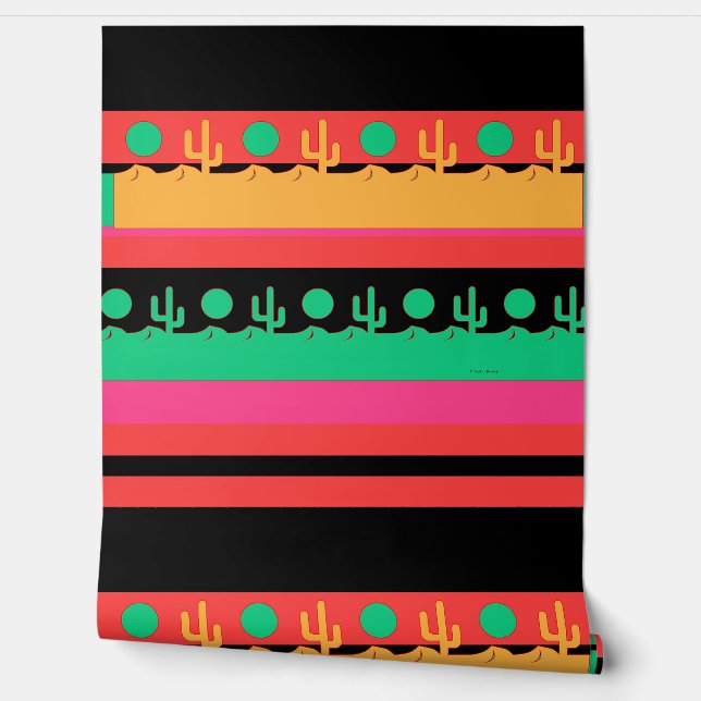 Papier Peint Desert Cactus  (Déroulement)