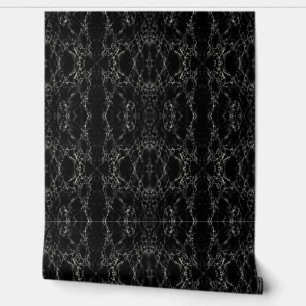 Papier Peint Design Abstrait en marbre noir