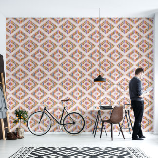Papier Peint Design abstrait rétro dans le style géométrique Ik