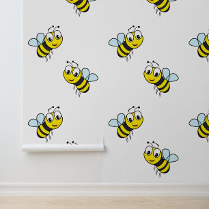 Papier Peint Design des abeilles miel