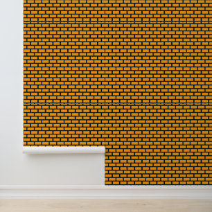 Papier Peint Design Motif en briques jaunes gras