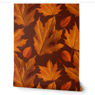 Papier Peint Design Motif pour feuilles d'automne en couleurs d