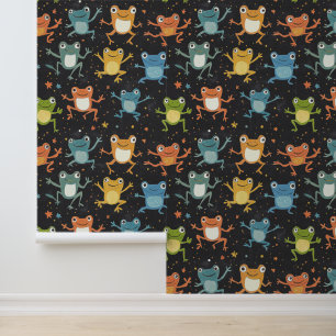 Papier Peint Dessin de la calotte Motif de grenouille