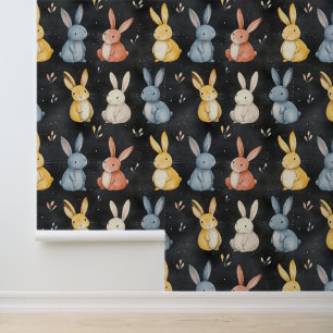 Papier Peint Dessin de la calotte Motif de lapin mignon