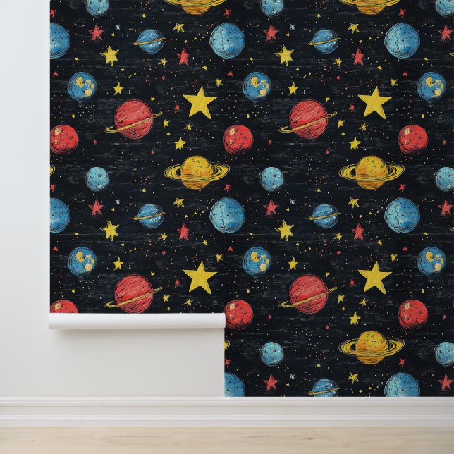 Papier peint d'exploration spatiale avec esthétiqu (Application)