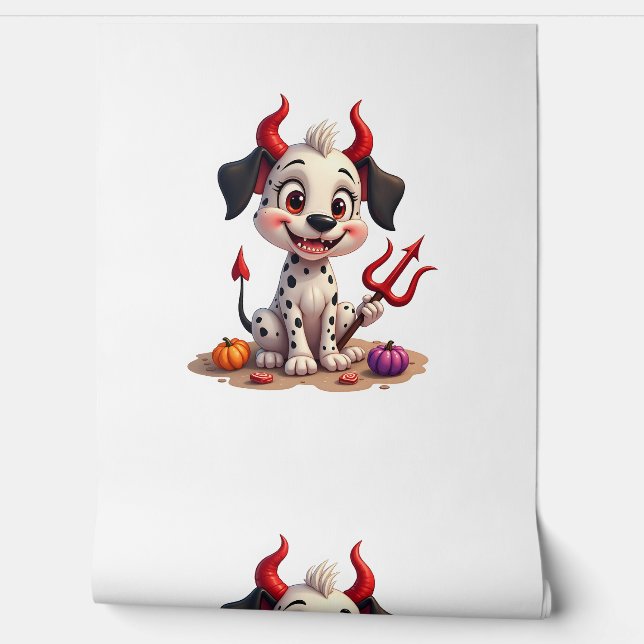 Papier Peint Diable Dalmatie mal (Déroulement)