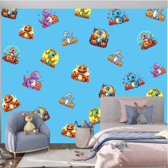 Papier Peint Dinosaur Thème Anniversaire de enfant Lieu Fond d' (Créateur téléchargé)