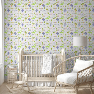 Papier Peint Dinosaure Bleu Royal