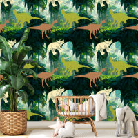 Dinosaures de la jungle préhistorique