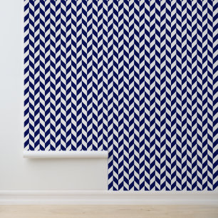 Papier Peint do-it-yourself Bkgrnd couleur Herringbone Motif Bl
