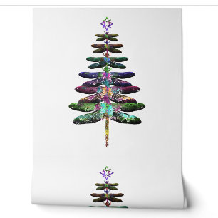 Papier Peint Dragonfly Christmas Tree Chemise Insect Lover Xmas