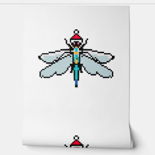 Papier Peint Dragonfly Pixelated Noël - Drôle Dragonfly