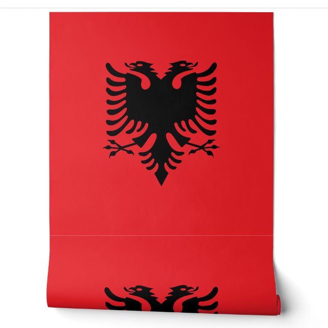 Papier Peint Drapeau albanais (Déroulement)