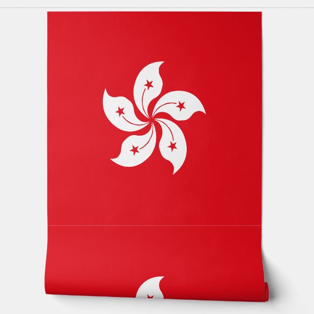 Papier Peint Drapeau de Hong Kong (Déroulement)