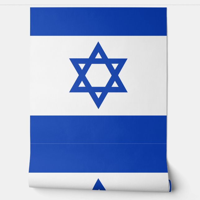Papier Peint Drapeau Israël (Déroulement)