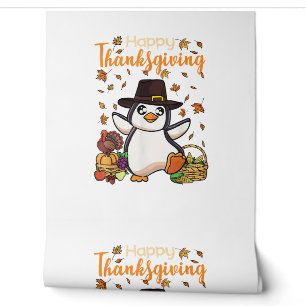 Papier Peint Drôle Bon thanksgiving Pingouin Turquie garçons fi
