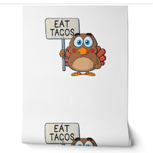 Papier Peint Drôle Thanksgiving Turquie Mange Tacos