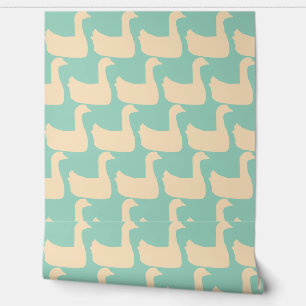 Papier Peint Ducky Duck Decorator Lt Turquoise