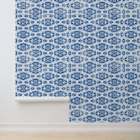 Dusty Blue Oriental Tie Dye Motif