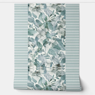 Papier Peint Eau moderne sauge vert eucalyptus feuilles