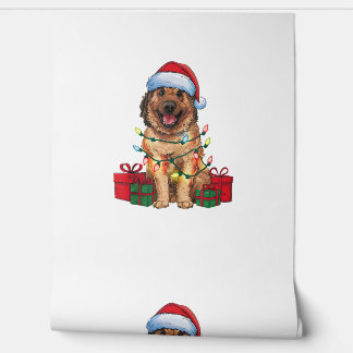 Papier Peint Éclairage de Noël chapeau berger anatolien Chien C