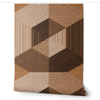 Papier Peint Effet 3D texturé Brown "Ratti_Creative_Arts"
