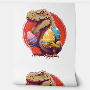 Papier Peint Eggspert OEufs de Pâques Chasse Dinosaure Lapin de