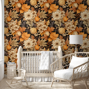 Papier Peint Élégance florale d'automne