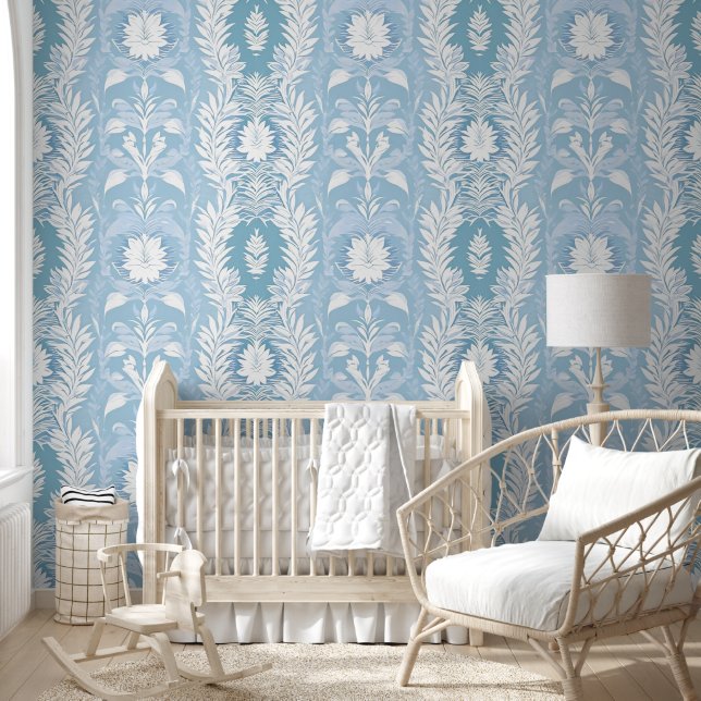 Papier Peint Élégance victorienne en bleu doux (Enfants)