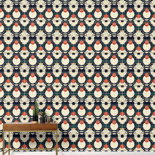 Papier Peint élégant art Déco carrelé motif