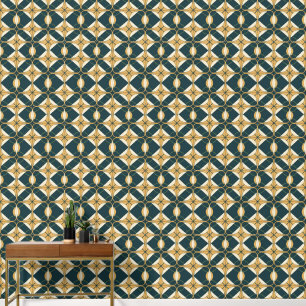 Papier Peint élégant art Déco carrelé motif