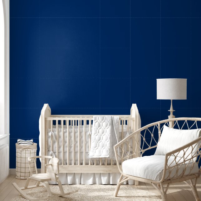 Papier Peint Elégant bleu marine uni couleur monochromatique (Enfants)