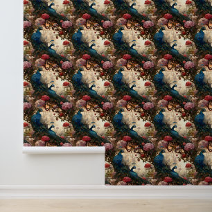 Papier Peint Elégant Boho Peacock victorien