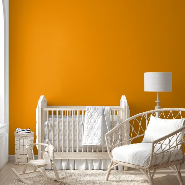 Papier Peint Élégant couleur vive orange (Enfants)