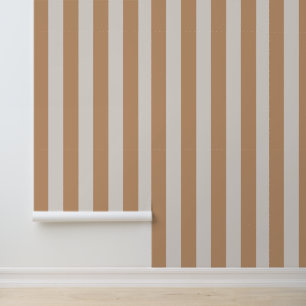 Papier Peint Élégant et intemporel rayures beiges Brown