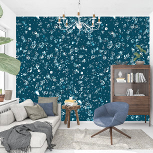 Papier Peint Élégant Ethérée Serene Turquoise