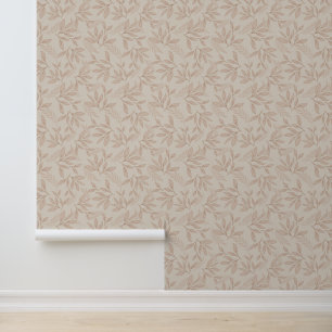Papier Peint Élégant feuillage de feuilles en terre cuite