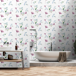 Papier Peint Élégant Mariage Floral Soft Botanical Romance