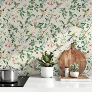 Papier Peint Élégant modèle floral inspiré par la nature des co