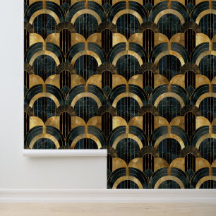 Papier Peint Élégant motif carrelé art déco