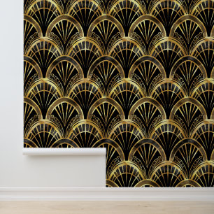 Papier Peint Élégant motif carrelé art déco