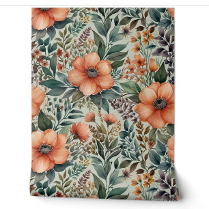 Papier Peint Elégant Motif d'aquarelle florale