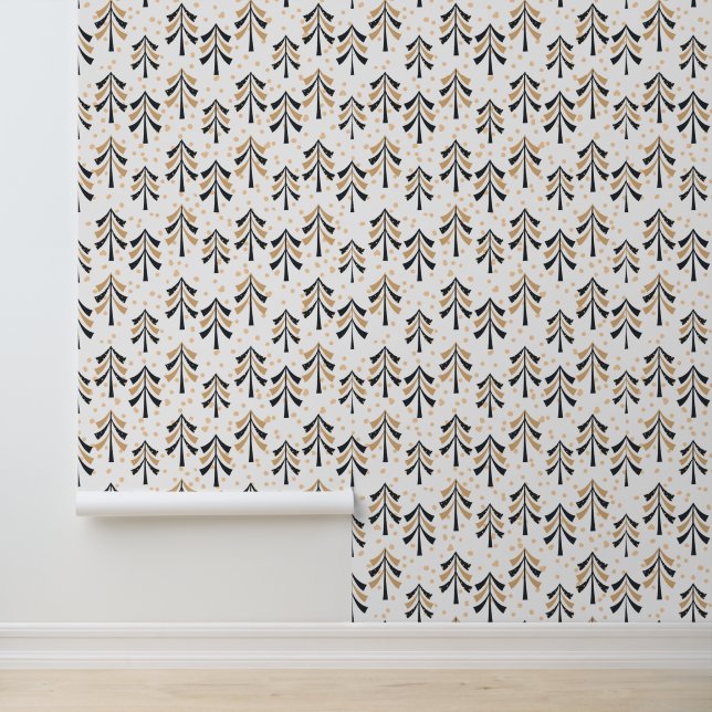 Papier Peint Élégant motif de Noël festif (Application)
