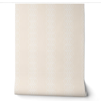 Papier Peint Élégant Motif Géométrique de Cercles Entrecroisés