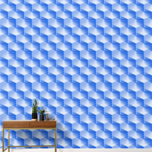Papier Peint Elégant Motif géométrique gris bleu Abstrait