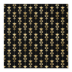 Papier Peint Elégant or Art déco Motif noir